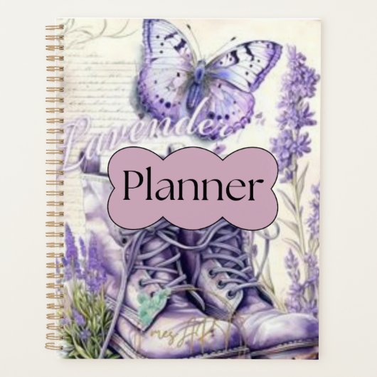 Lavender Charm Planner (Devant)