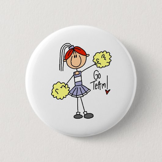 Lavender Cheerleader Ronde Button 5,7 Cm (Voorkant)