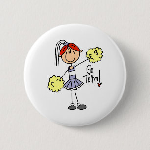Lavender Cheerleader Ronde Button 5,7 Cm