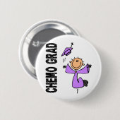 Lavender CHEMO AFSTUDEERDER 1 (algemene kanker) Ronde Button 5,7 Cm (Voorkant /achterkant)