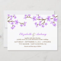 Lavender Cherry Blossom Wedding