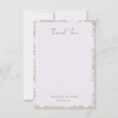 Lavender Chinoiserie Élégant Merci de mariage (Devant)