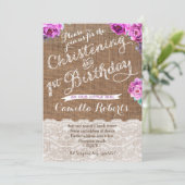 Lavender Christening et 1er Anniversaire Cartes in (Debout devant)