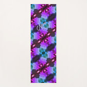 Lavender Clematis Abstract gepersonaliseerd Yogamat (Voorkant)