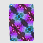 Lavender Clematis-bloem in de trallis Golfhanddoek (Voorkant)