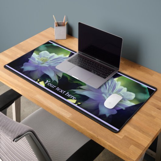 Lavender Clematis-bloem in Trellis gepersonaliseer Bureaumat (Kantoor 2)