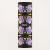 Lavender Clematis-bloem in Trellis gepersonaliseer Yogamat (Voorkant)