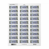 Lavender Clematis Flower Address Label (Full Sheet)