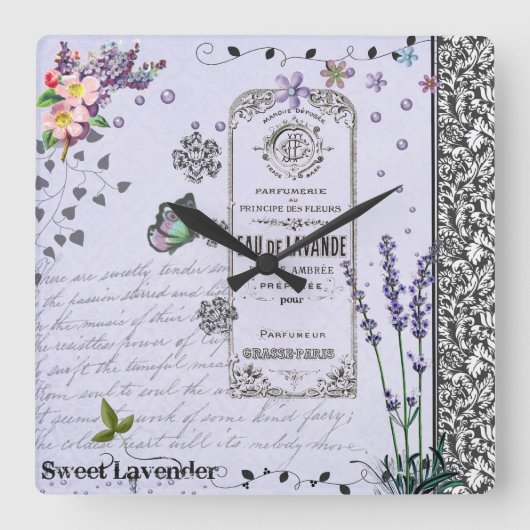  lavender Collage klok (Voorkant)