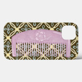Lavender Comb over Chocolate Background Case-Mate iPhone Case (Achterkant (horizontaal))