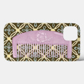 Lavender Comb over Chocolate Background Case-Mate iPhone Case (Achterkant (horizontaal))