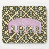 Lavender Comb over Chocolate Background Muismat (Voorkant)