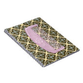 Lavender Comb over Chocolate Background Notitieboek (Rechterzijde)