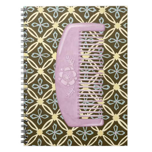 Lavender Comb over Chocolate Background Notitieboek (Voorkant)