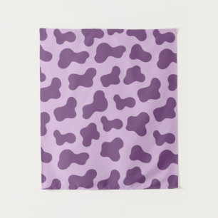 Lavender Cow Print Wandkleed