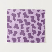 Lavender Cow Print Wandkleed (Voorkant (horizontaal))