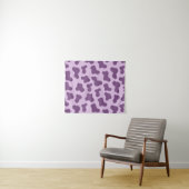 Lavender Cow Print Wandkleed (In Situ (horizontaal))