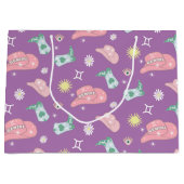 Lavender Cowgirl Gemini Zodiac Pattern Aesthetic Groot Cadeauzakje (Voorkant)