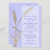 Lavender crème: tarwe in de openlucht kaart (Voorkant / Achterkant)