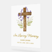 Lavender cross Memorial Funeral (Angle)