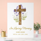 Lavender cross Memorial Funeral (Mariage)