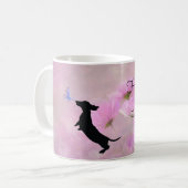 Lavender Dachshund Mère's Day Mug (Devant gauche)