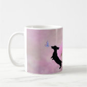 Lavender Dachshund Mère's Day Mug (Gauche)