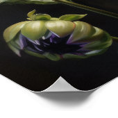 Lavender Dahlia Fleurs Art Imprimer Poster (Coin)