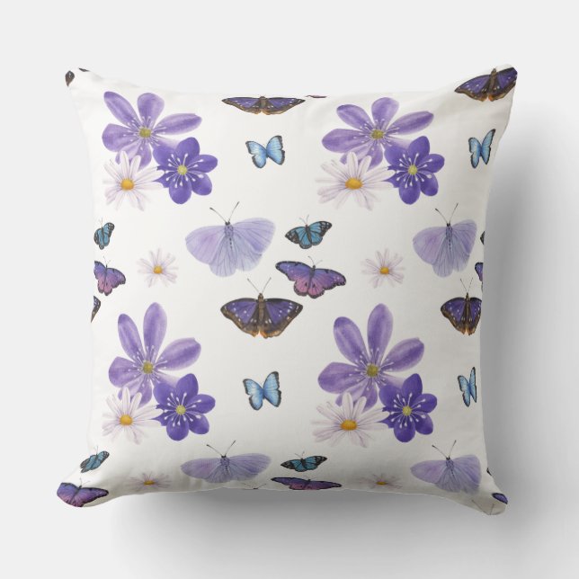 Lavender & Daisy Dance Pillow Kussen (Voorkant)