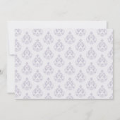 Lavender Damask Enregistrer la carte Date (Dos)