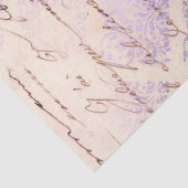 Lavender Damask met het schrijven ontkoppeling Tissuepapier (Detail)