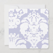 Lavender Damask Wedding Uitnodiging (Voorkant)
