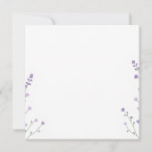 Lavender Daydream Kaart (Achterkant)