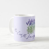 Lavender, de aarde lacht in bloemen koffiemok (Voorkant links)