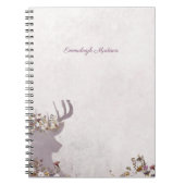 Lavender Deer Dreamweaver Boho Chic Monogram Notitieboek (Voorkant)