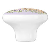 Lavender Deer Mother Fawn Spring Door Keramische Knop (Zijkant)