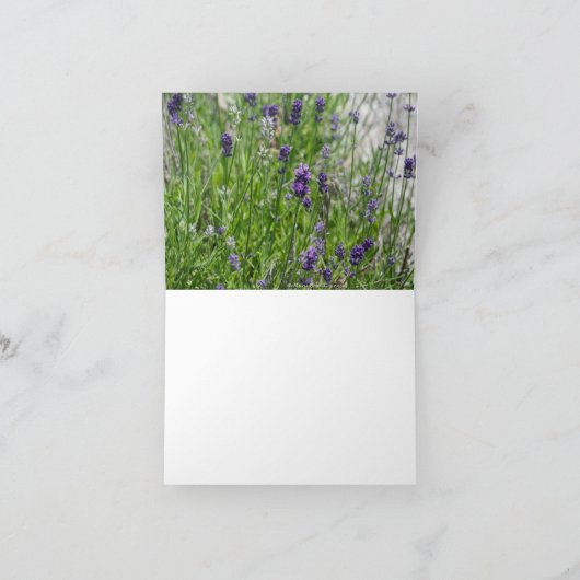 Lavender Delight Bedankkaart (Binnen)