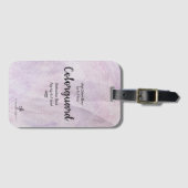 Lavender Delite Colorguard Band Trip Bagagelabel (Voorkant (horizontaal))