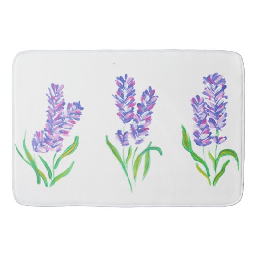 Lavender Design Bath Mat (Voorkant)