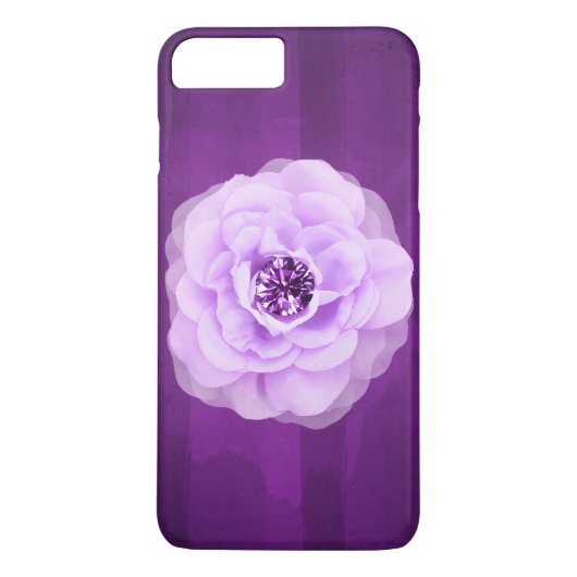 Lavender Diamond Roos Paars Grunge Case-Mate iPhone Case (Achterkant)