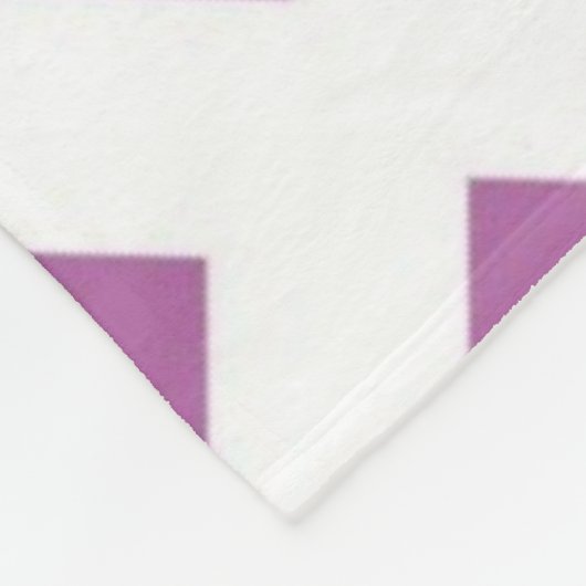 Lavender Diamonds op White Fleece Deken (Hoek)