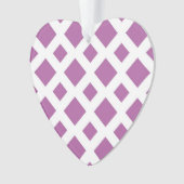 Lavender Diamonds op White Ornament (voorkant)