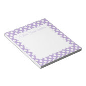 Lavender Dotty Polka Dots Notitieblok (Schuin)