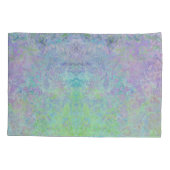 Lavender Dream Neon Pastel Alcohol Inkt Abstract Kussensloop (Achterkant-Links)