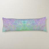 Lavender Dream Neon Pastel Alcohol Inkt Abstract Lichaamskussen (Achterkant)