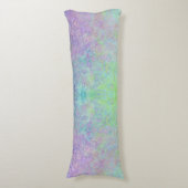 Lavender Dream Neon Pastel Alcohol Inkt Abstract Lichaamskussen (Voorkant Verticaal)