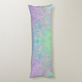 Lavender Dream Neon Pastel Alcohol Inkt Abstract Lichaamskussen (Achterkant (Verticaal))