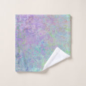 Lavender Dream Neon Pastel Encre d'alcool Abstrait (Gant de toilette)