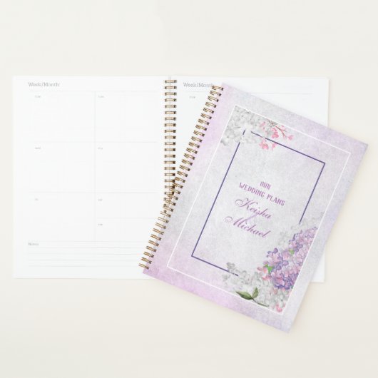 Lavender Dream Wedding planner (Devant avec enveloppe)