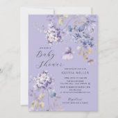 Lavender Dreams Baby Shower Invitations (Devant)